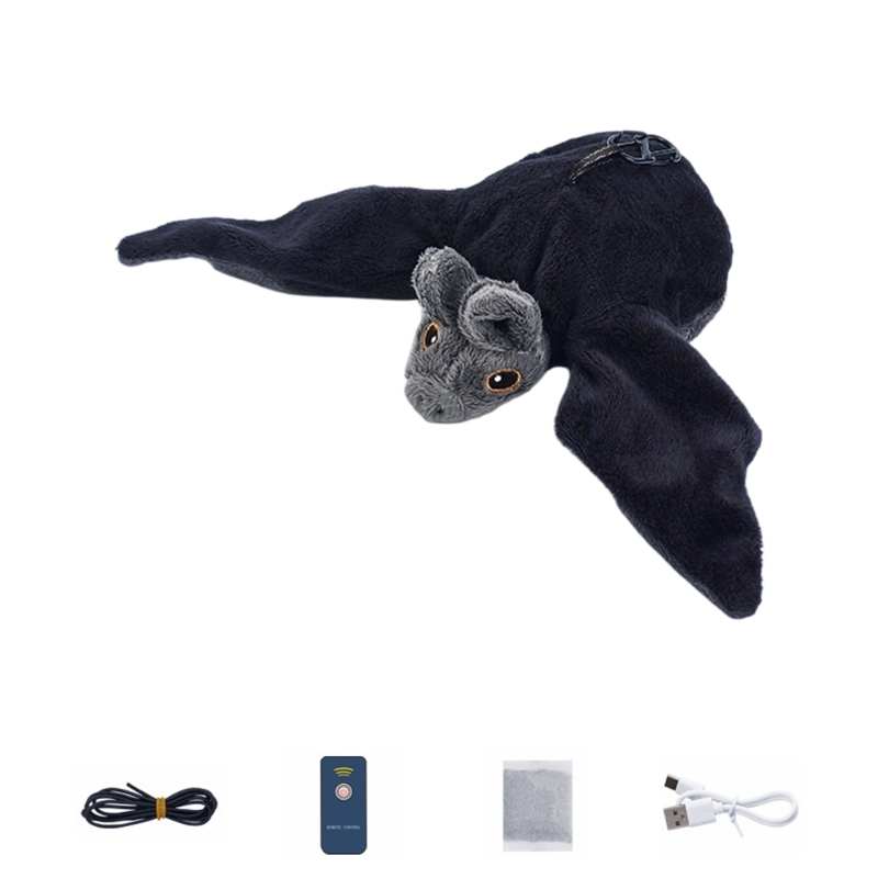 Interactive Cat Toy - リモコンはばたき鳥猫追いかけおもちゃインタラクティブ充電式ぬいぐるみさえずり鳥のおもちゃ屋内エンターテイメント用
