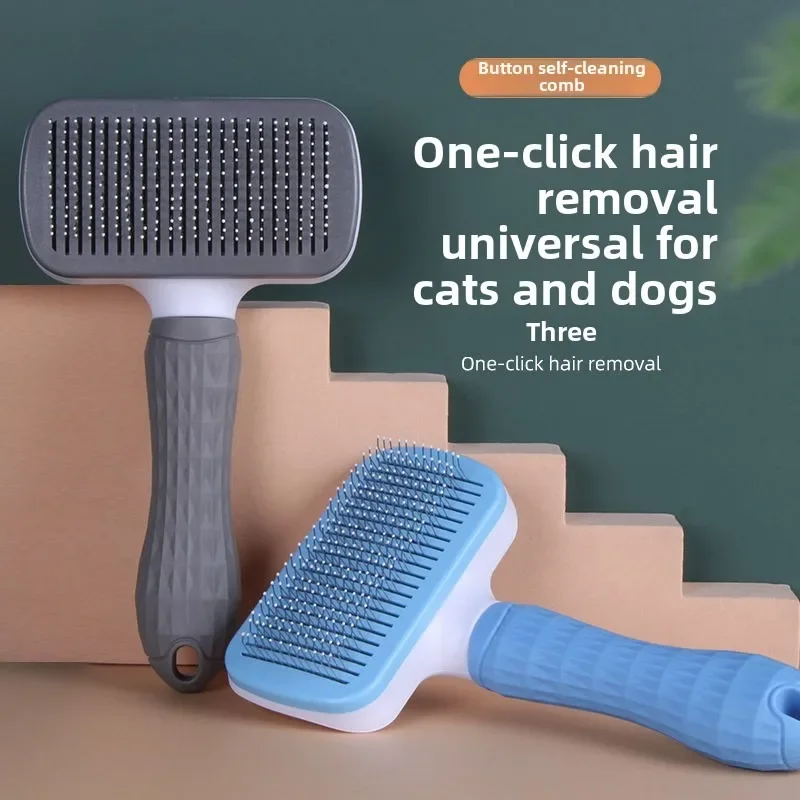 Pet Supplies Application - 猫用アクセサリー犬グルーミング機器猫製品ノンスリップ美容ブラシペットの毛除去コーム物用品家庭菜園