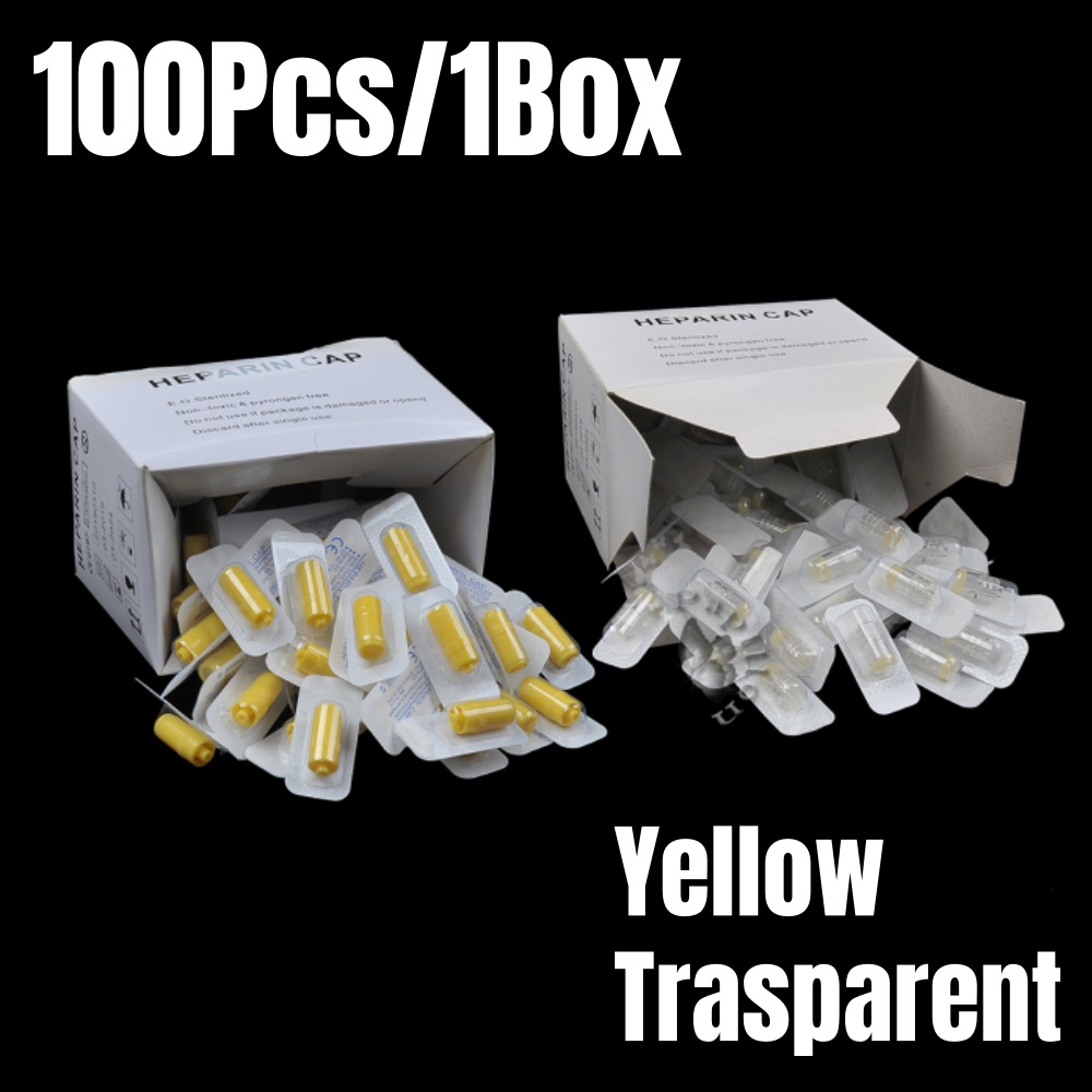 Pet Supplies For Dogs - 100 個/箱ヘパリンキャップ IV 使い捨てカニューレヘパリンキャップ犬猫ペット獣医用品医療用ヘパリンキャップ