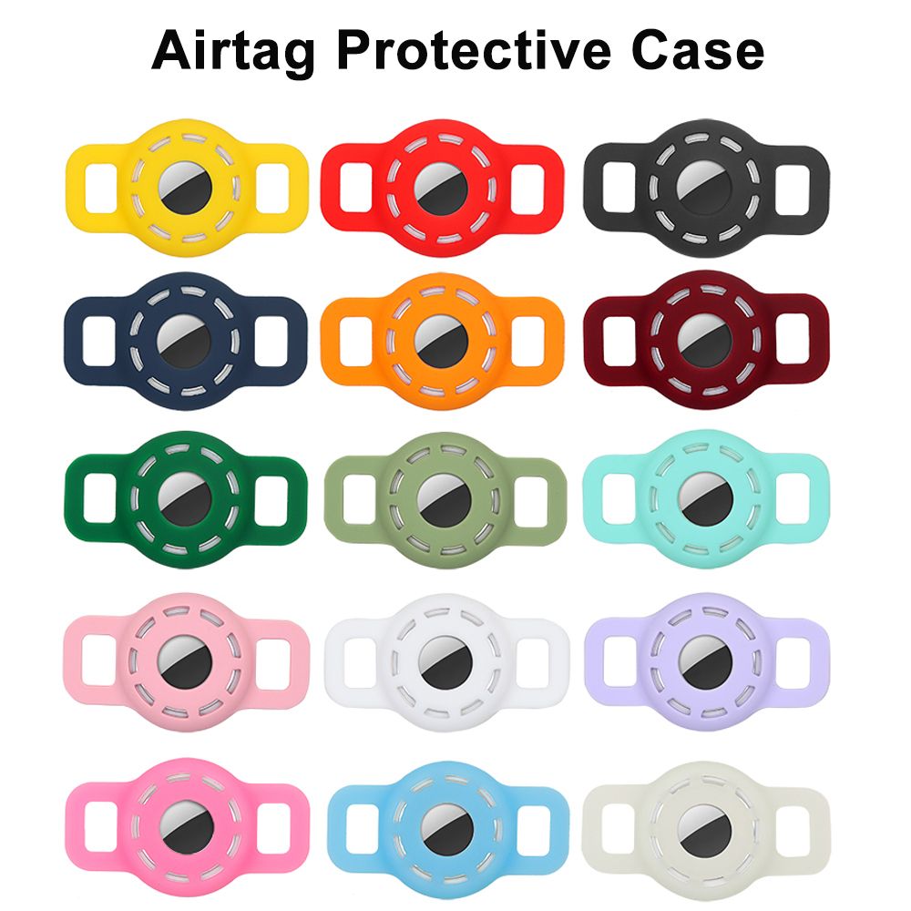 Pet Gps Tracker Collar - 犬猫用首輪GPSファインダーシリコン製トラッカープロテクターカバーペット用紛失防止ロケータースリーブAirTagホルダーAirtag保護ケース