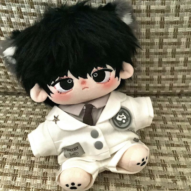 Interactive Cat Toy - 服のみ 20 センチメートル綿服 Diy 服猫耳制服パーカークールジャケット無属性人形アクセサリートレンディなお土産