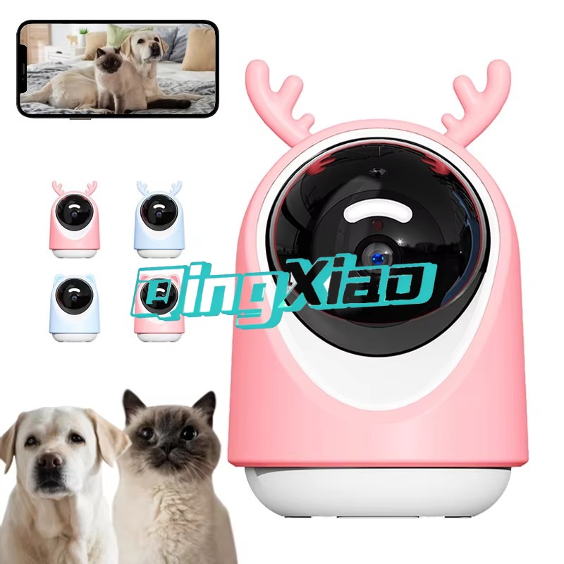 Interactive Cat Toy - 5GペットカメラAI認識自動追跡スマートレーザー猫用おもちゃインタラクティブモニター（猫、犬、ウサギ用）リアルタイム遠隔操作