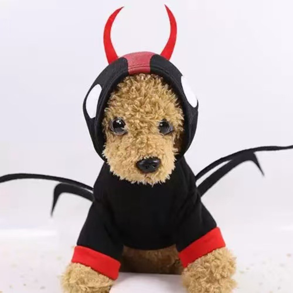Pet Supplies For Dogs - ハロウィン面白いペット服犬猫服用品クモ柄ペットコスチューム
