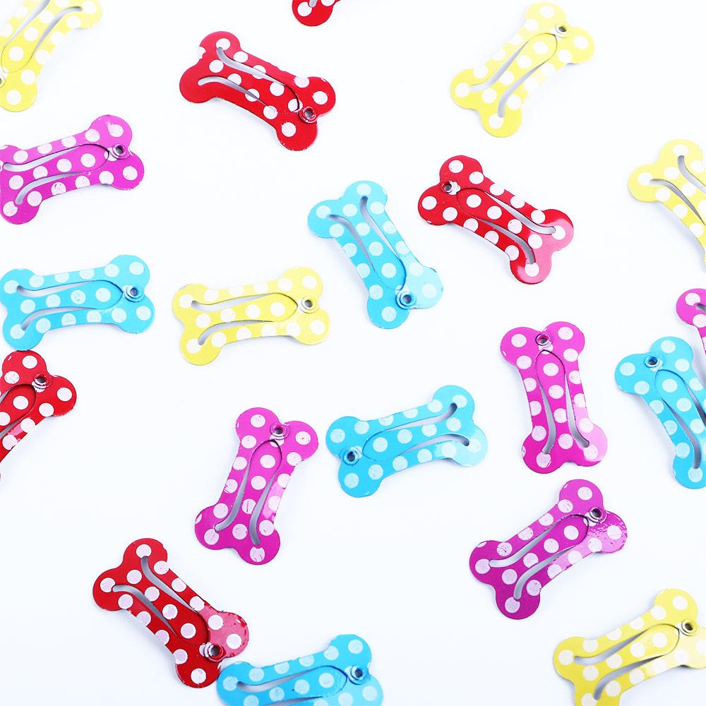 Pet Supplies Hours - 小さな犬用の軽量の水玉模様のヘアクリップ,柔らかい表面,犬のグルーミングアクセサリー,かわいい