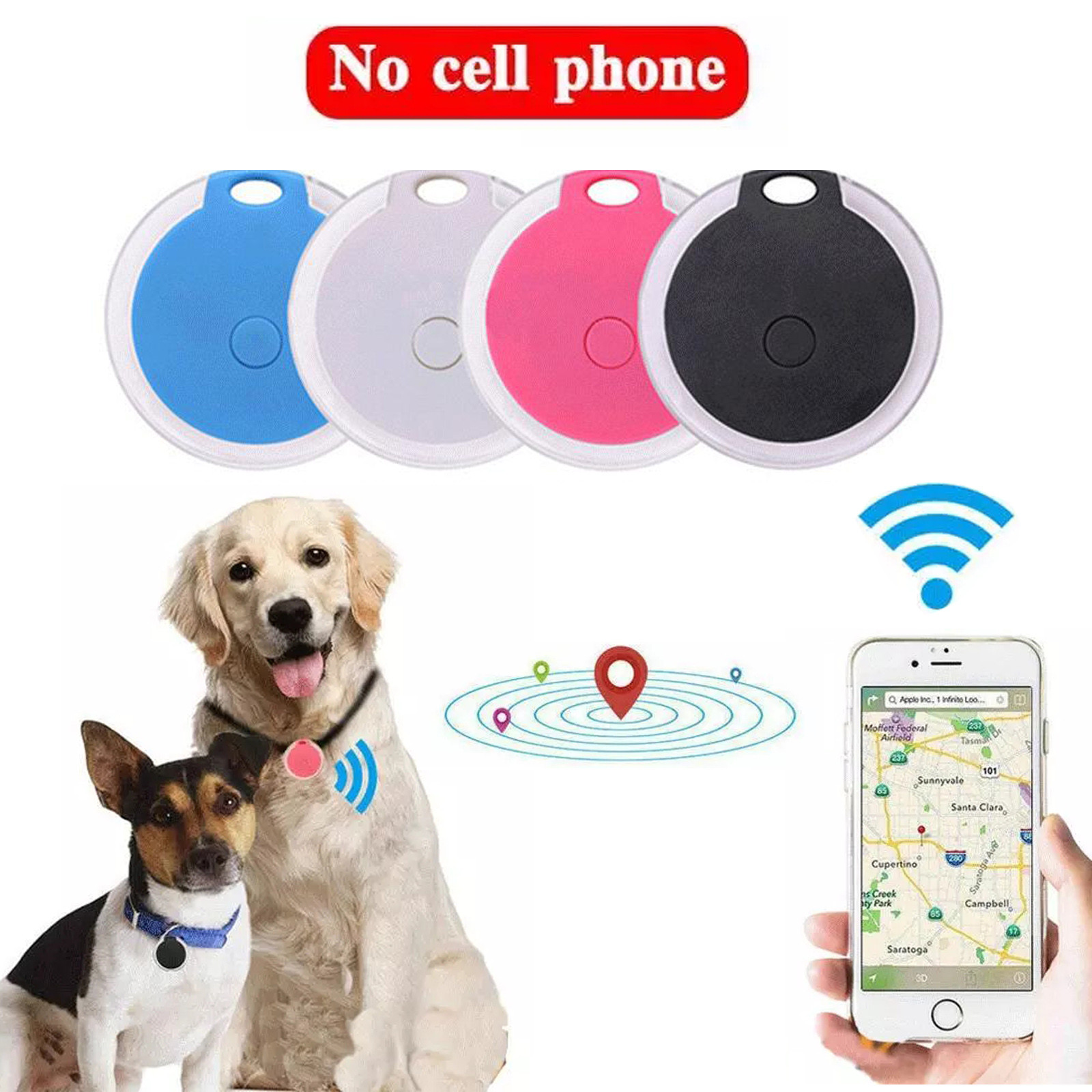 Pet Gps Tracker Collar - ミニGPS追跡装置,猫の犬の損失防止装置,防水,子供用,GPSロケーター