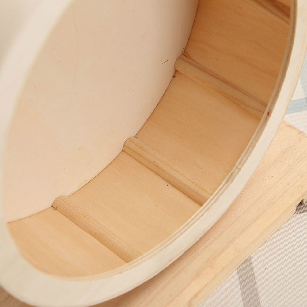 静音プレミアム木製エクササイズホイール ハムスター、マウス、 - Hamster Cage Wheel のレビューと価格