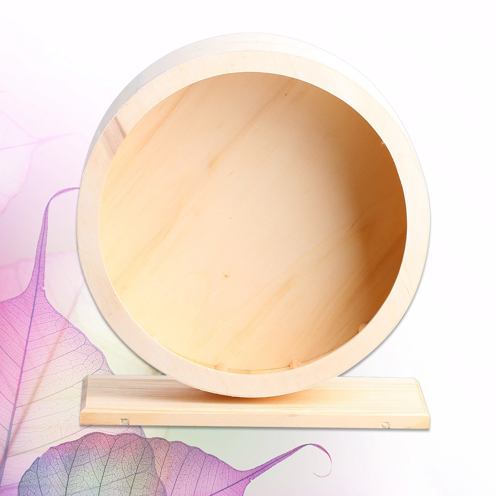静音プレミアム木製エクササイズホイール ハムスター、マウス、 - Hamster Cage Wheel のレビューと価格