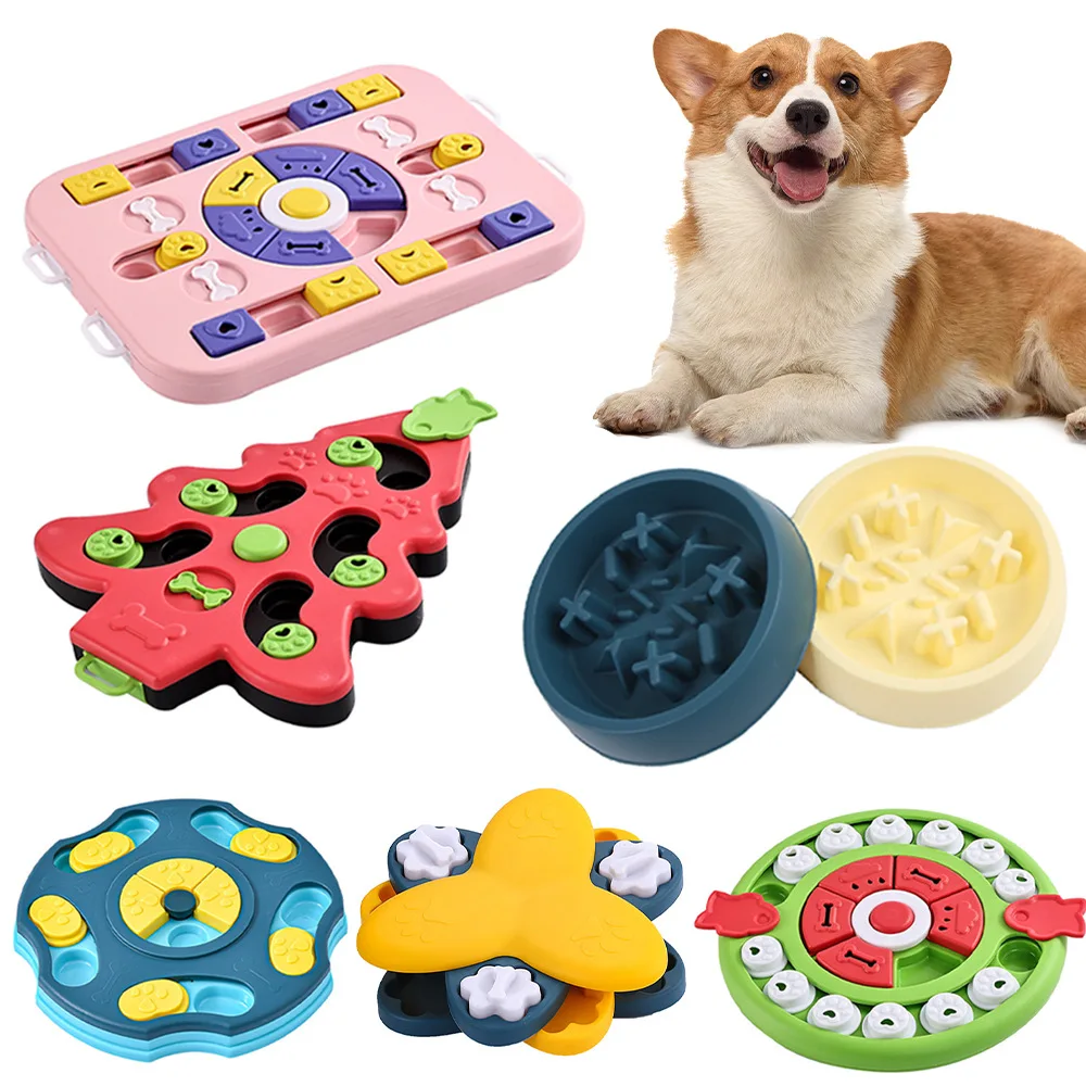 子犬 IQ フードディスペンサーゆっくり食べるノンスリップボ - Dog Treat Puzzle Toy のレビューと価格