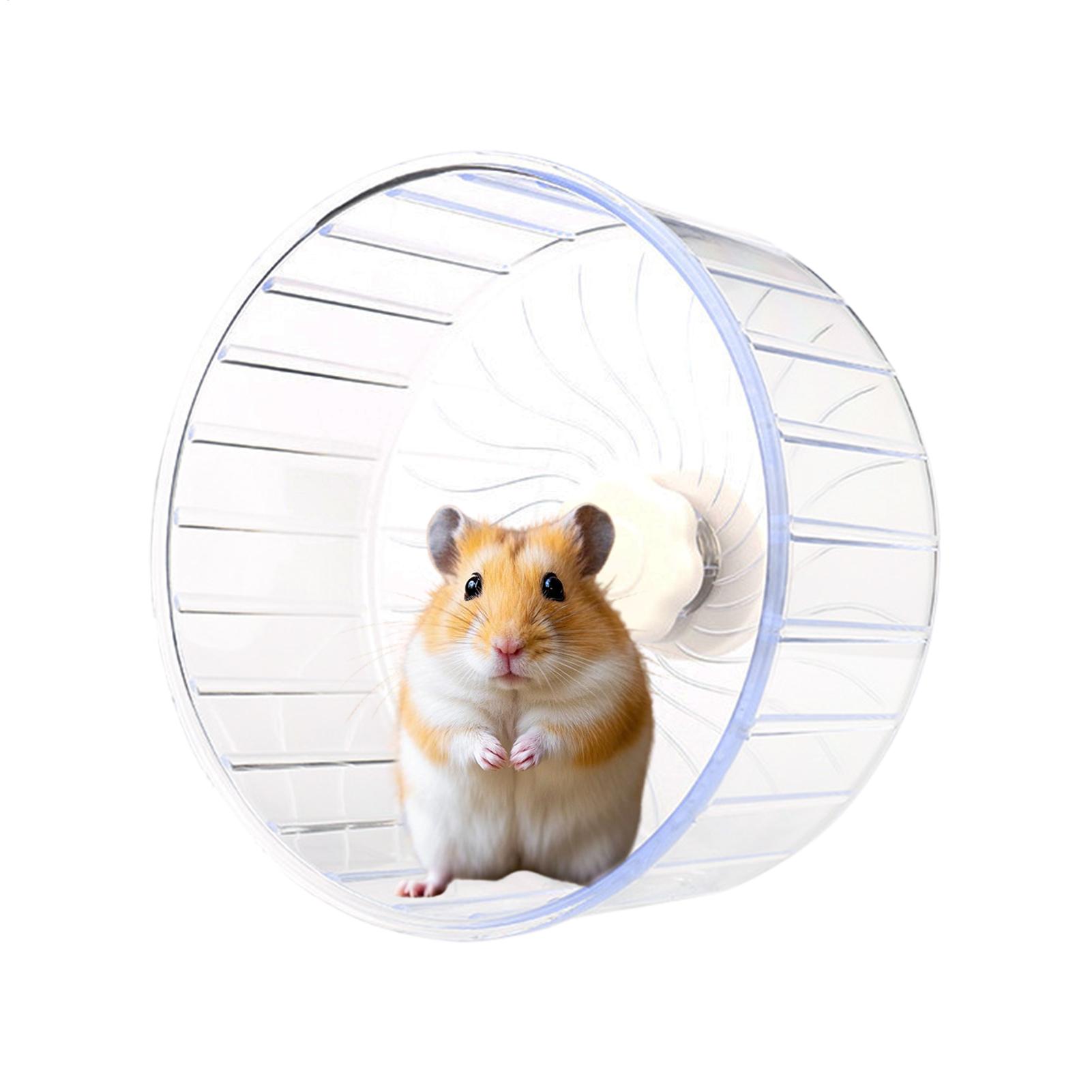 ハムスター用ランニングホイール 透明 広幅設計 静音 ローラ - Hamster Cage Wheel のレビューと価格