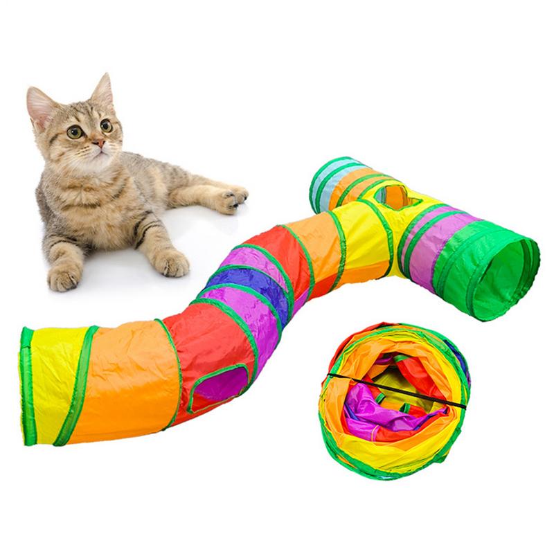 猫用のポータブルT字型チューブとトンネル,インタラクティブな - Interactive Cat Toy のレビューと価格