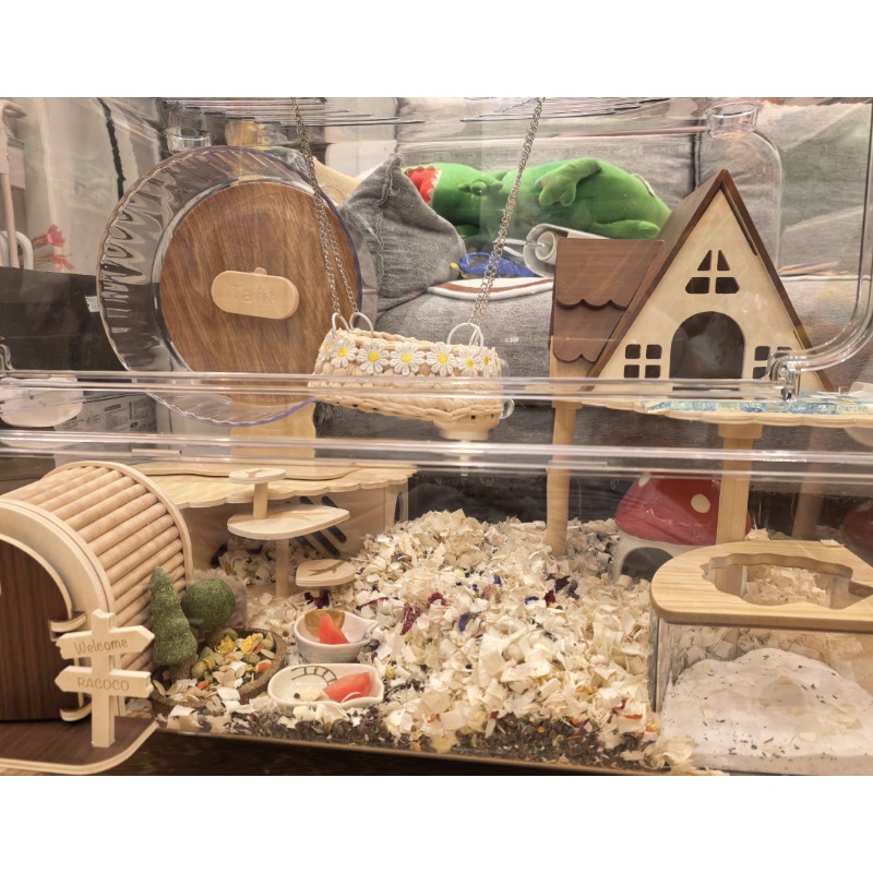 静音透明ハムスターランニングホイール運動玩具ドワーフシリアン - Hamster Cage Wheel のレビューと価格