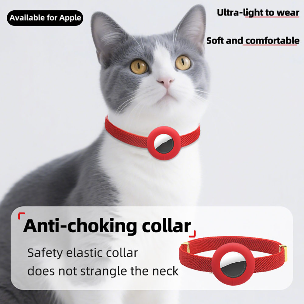 可愛い猫用首輪、GPSトラッカー付き、エアタグホルダーケース - Pet Gps Tracker Collar のレビューと価格