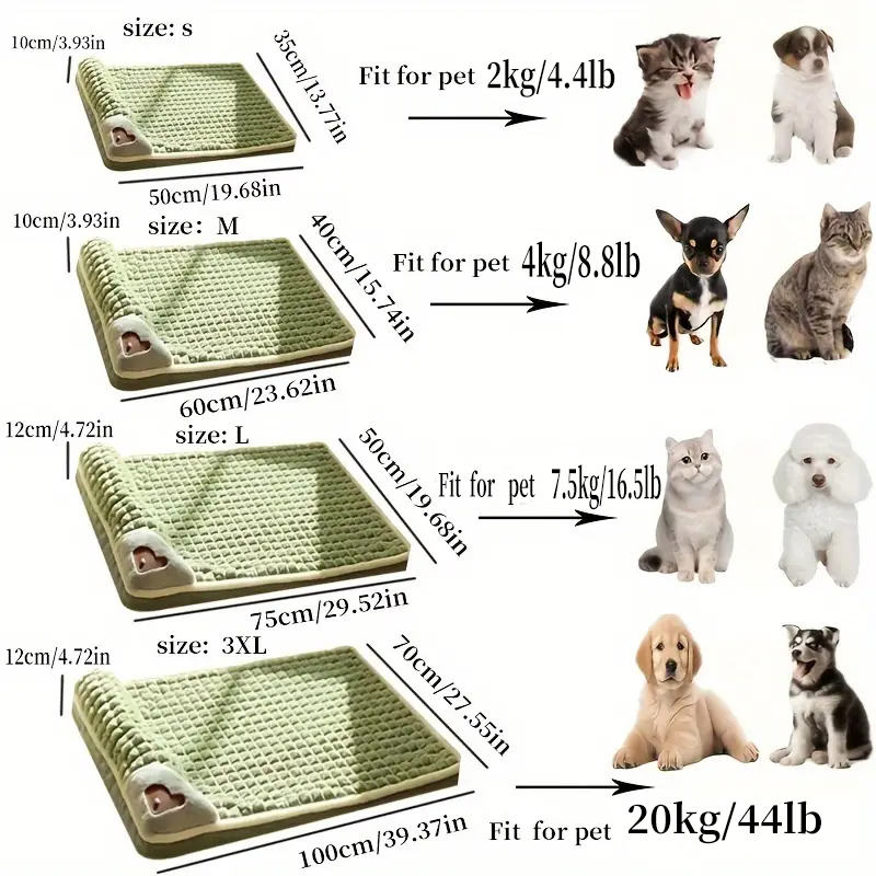 越境新到着睡眠犬マット冬暖かい取り外し可能洗える犬小屋マット - Pet Supplies Hours のレビューと価格