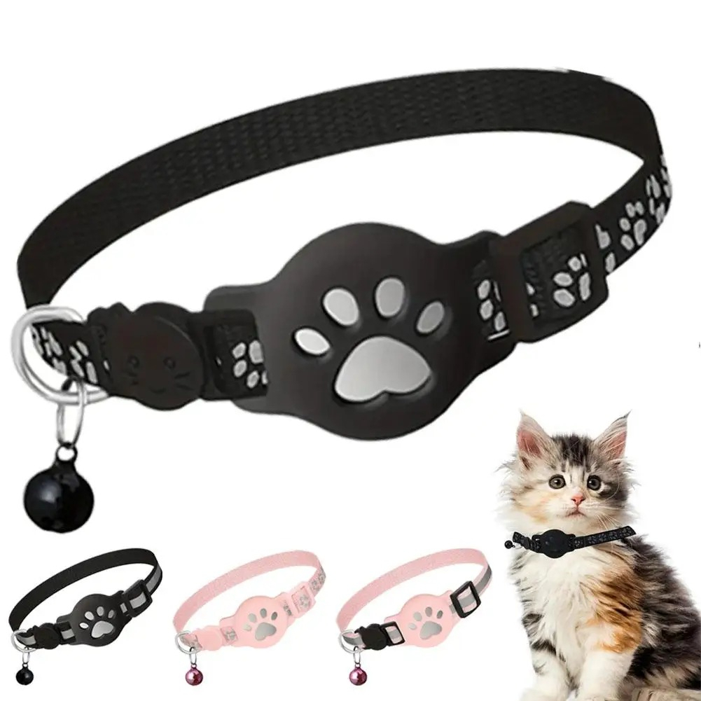 防水反射猫用GPSトラッカー首輪、迷子防止子猫ペット位置情報 - Pet Gps Tracker Collar のレビューと価格