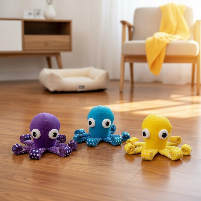 タコの鳴き笛入りペットおもちゃ 無臭で噛みつきにくい噛むおも - Interactive Cat Toy のレビューと価格
