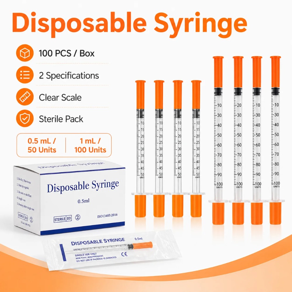 100個入り使い捨て注射器1ml 0.5ml 30G 31G - Pet Supplies For Dogs のレビューと価格