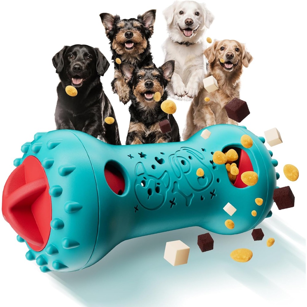 インタラクティブな犬用おもちゃ、調節可能なおやつ供給おもちゃ - Dog Treat Puzzle Toy のレビューと価格
