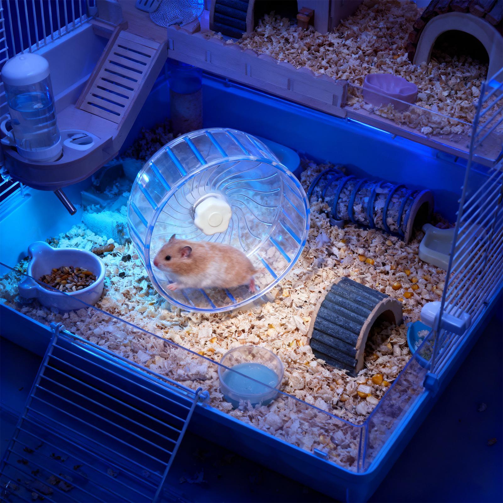 静音ハムスターホイール 静音ダブルベアリングスピナー ゲルビ - Hamster Cage Wheel のレビューと価格