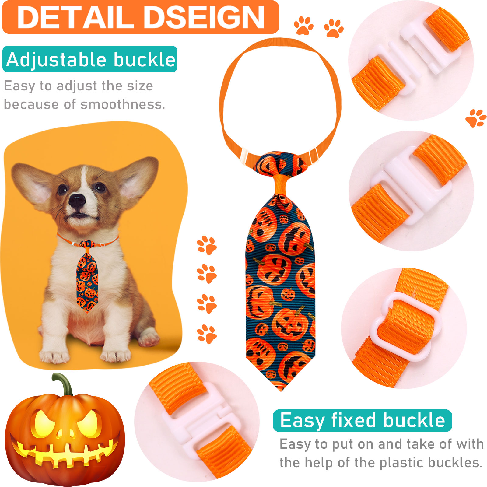 50/100個ハロウィン犬グルーミング用品頭蓋骨小型犬ネクタ - Pet Supplies Hours のレビューと価格