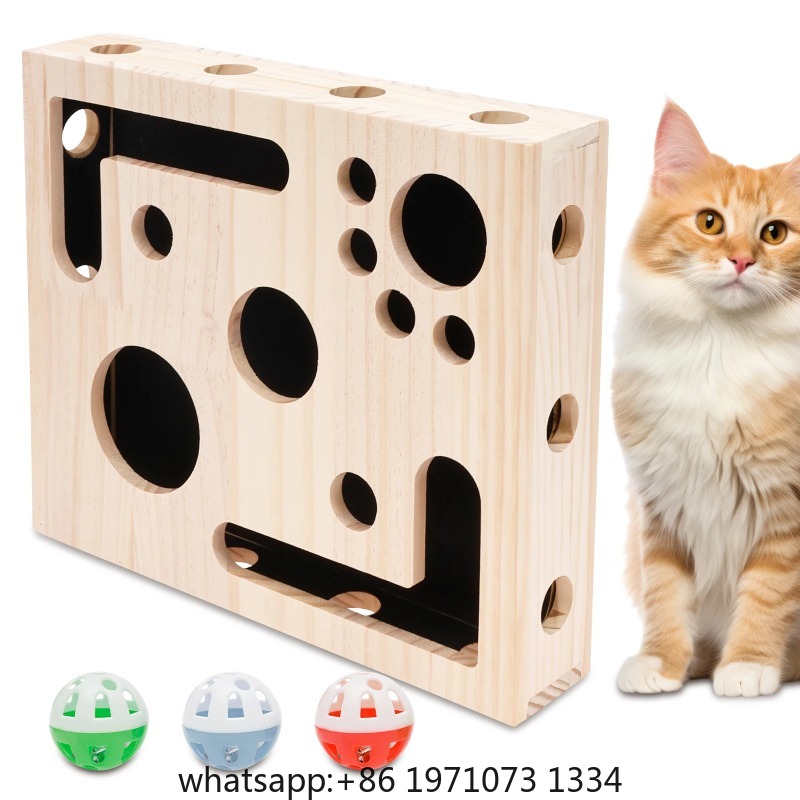 猫用爪やすりボックスおもちゃ、ベルボールとサンドペーパー入り - Interactive Cat Toy のレビューと価格