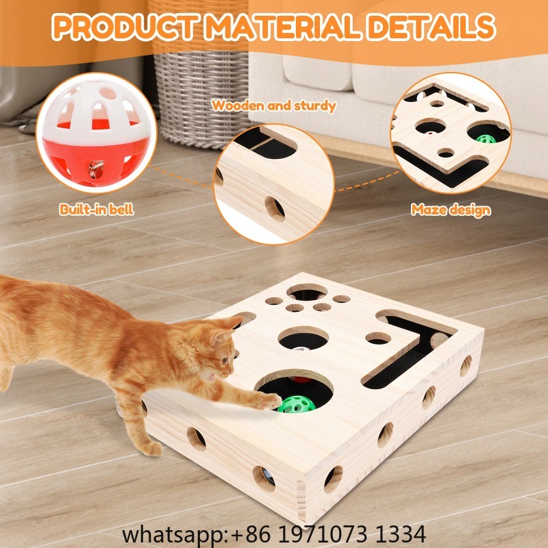 猫用爪やすりボックスおもちゃ、ベルボールとサンドペーパー入り - Interactive Cat Toy のレビューと価格