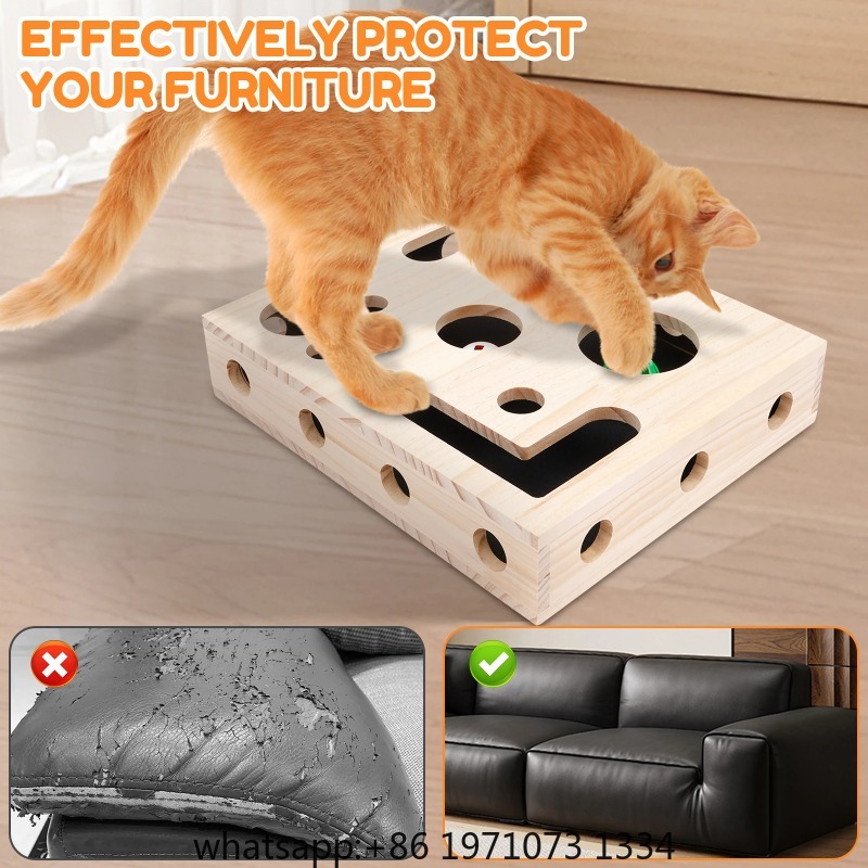 猫用爪やすりボックスおもちゃ、ベルボールとサンドペーパー入り - Interactive Cat Toy のレビューと価格