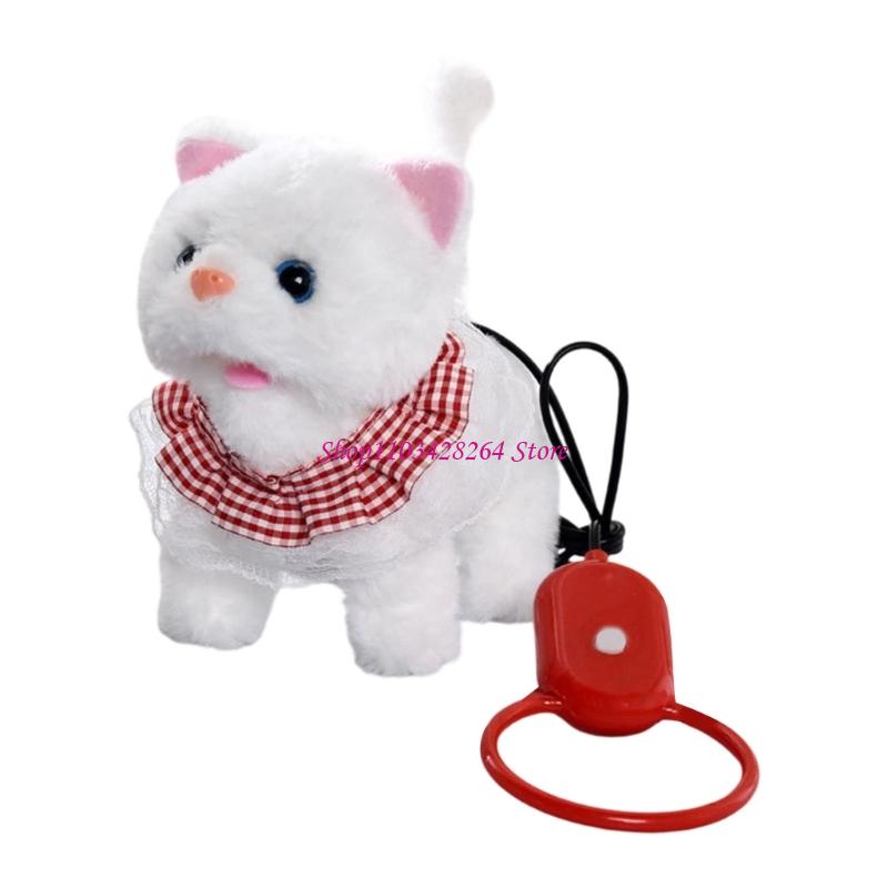 サウンド活性化ウォーキングキャットぬいぐるみ動物おもちゃ子供 - Interactive Cat Toy のレビューと価格