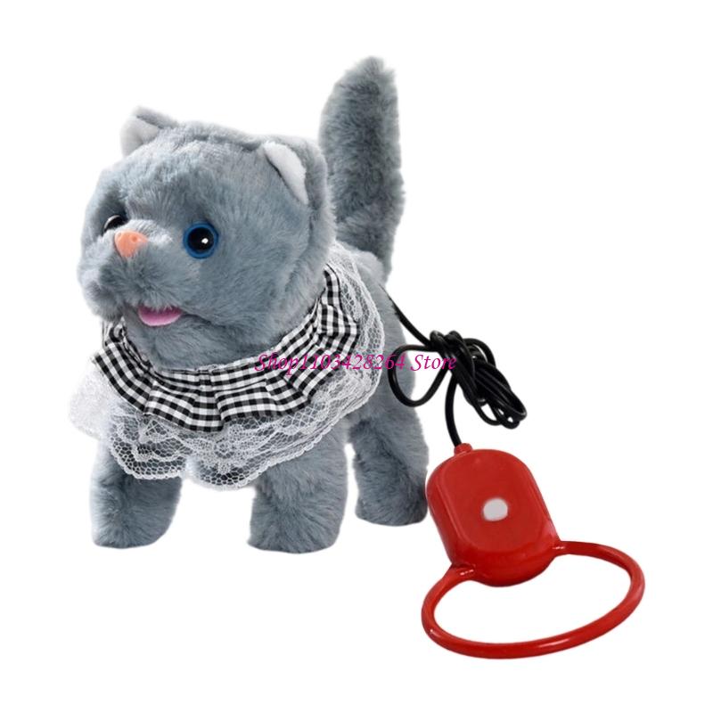 サウンド活性化ウォーキングキャットぬいぐるみ動物おもちゃ子供 - Interactive Cat Toy のレビューと価格