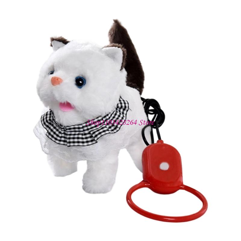 サウンド活性化ウォーキングキャットぬいぐるみ動物おもちゃ子供 - Interactive Cat Toy のレビューと価格