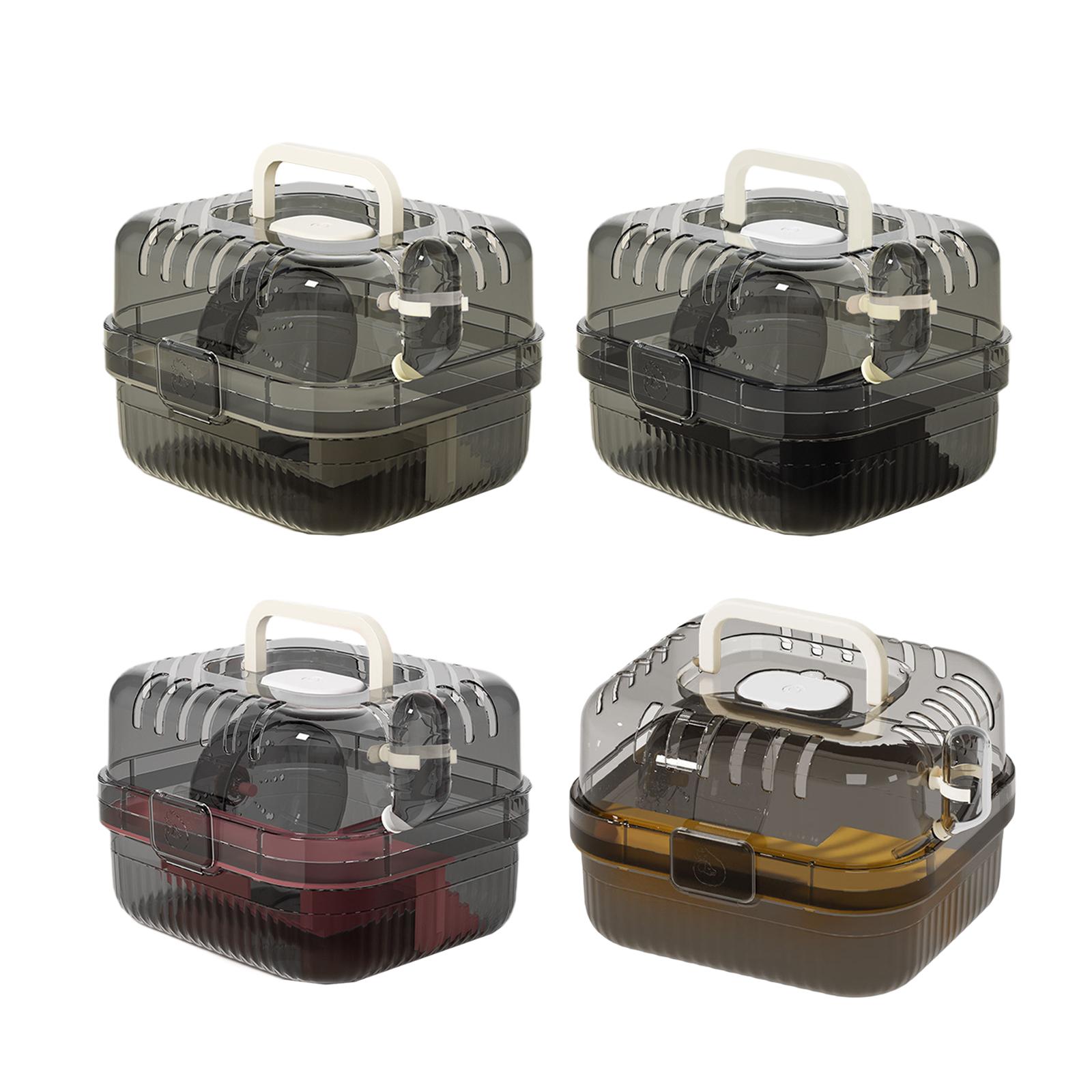 ポータブルハムスター旅行用ケージ、透明PP製小動物キャリーケ - Hamster Cage Wheel のレビューと価格