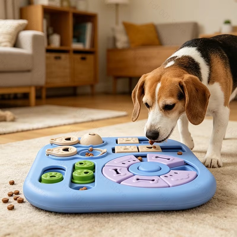 正方形のインタラクティブなペット用給餌玩具、ゆっくり食べられ - Interactive Cat Toy のレビューと価格