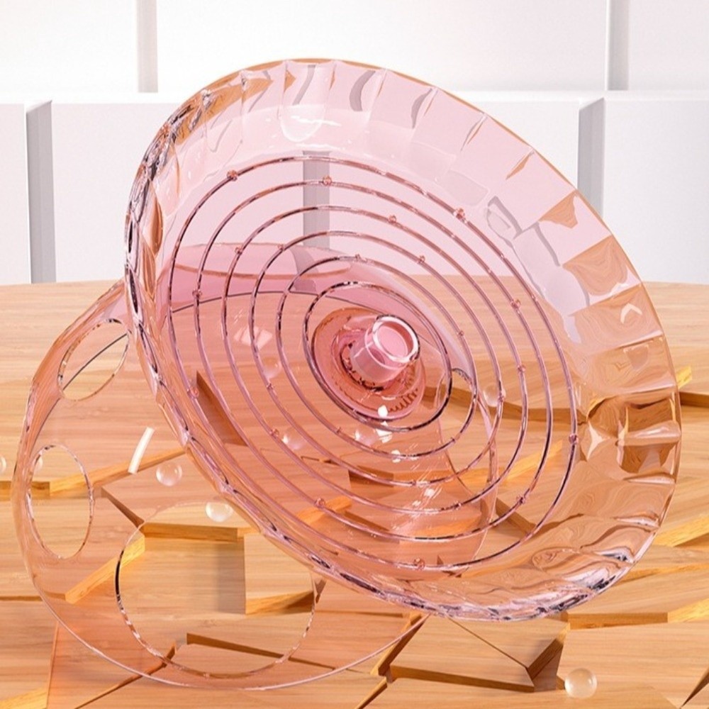ノンスリップハムスターランニングホイールプラスチック透明ハム - Hamster Cage Wheel のレビューと価格