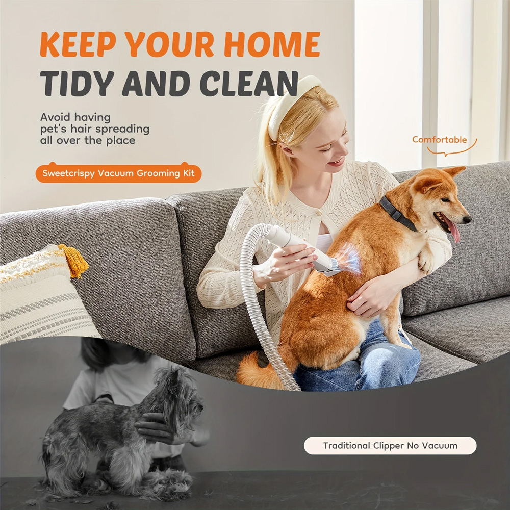 110V USプラグペットグルーミング掃除機低騒音犬猫毛トリ - Pet Supplies Application のレビューと価格