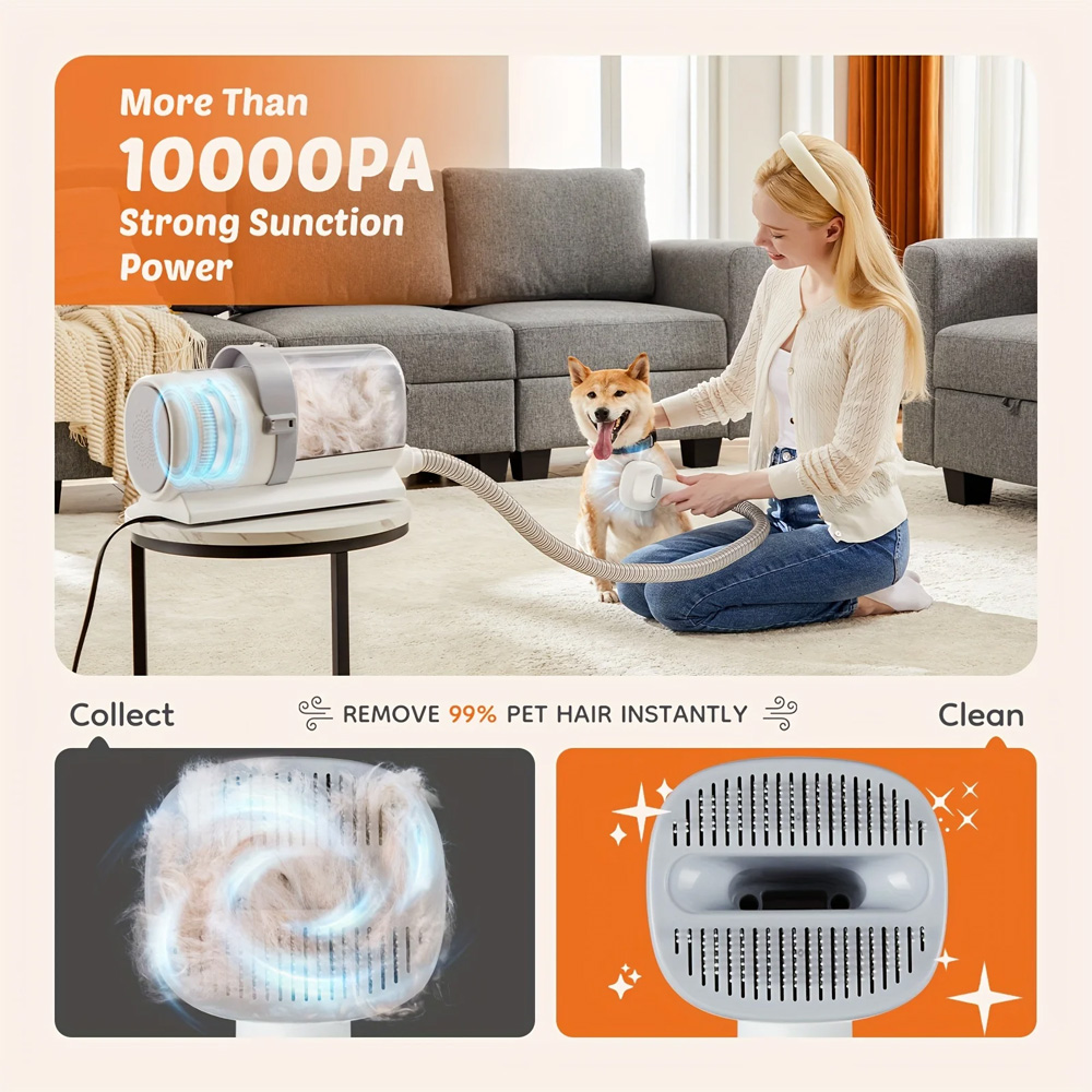 110V USプラグペットグルーミング掃除機低騒音犬猫毛トリ - Pet Supplies Application のレビューと価格